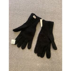 Carolina Amato Men's One Size Black 100% Cashmere Holed It Gloves